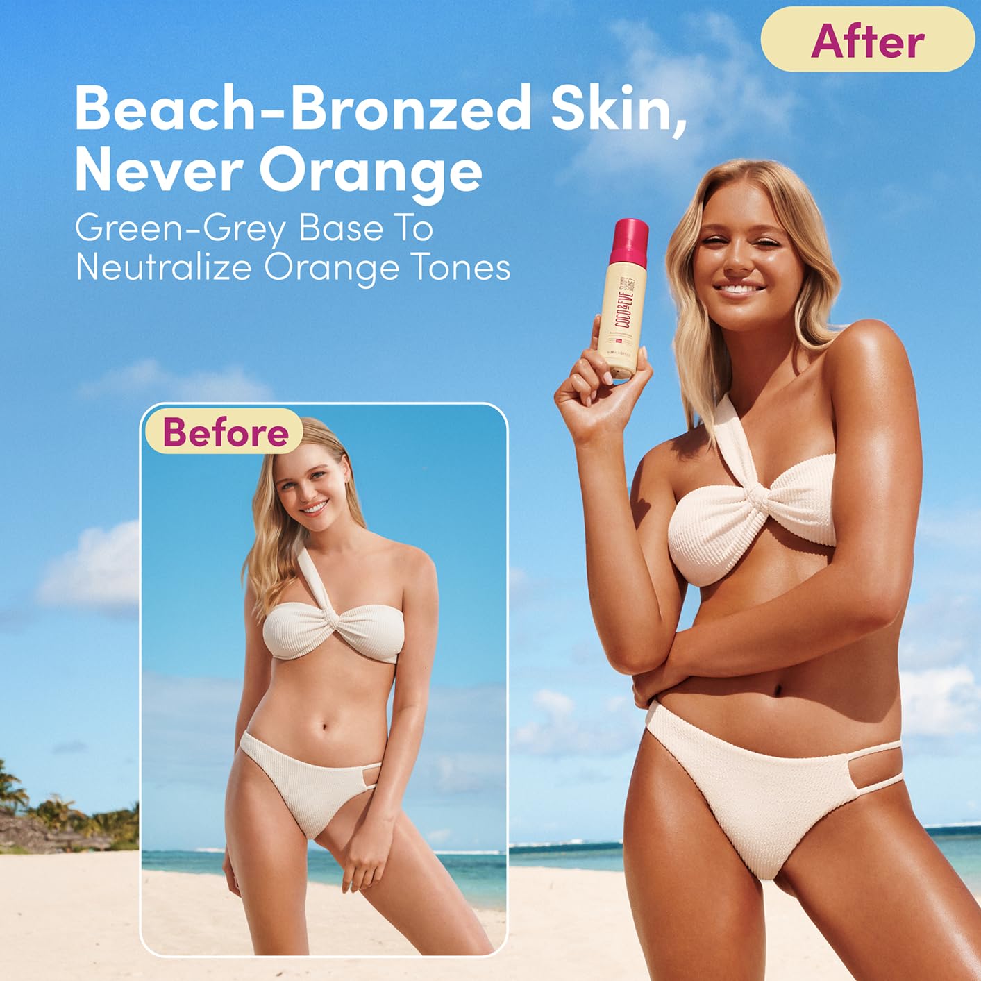 Coco & Eve Sunny Honey Bronzing Self Tanner Mousse - Dark, 6.7 fl oz