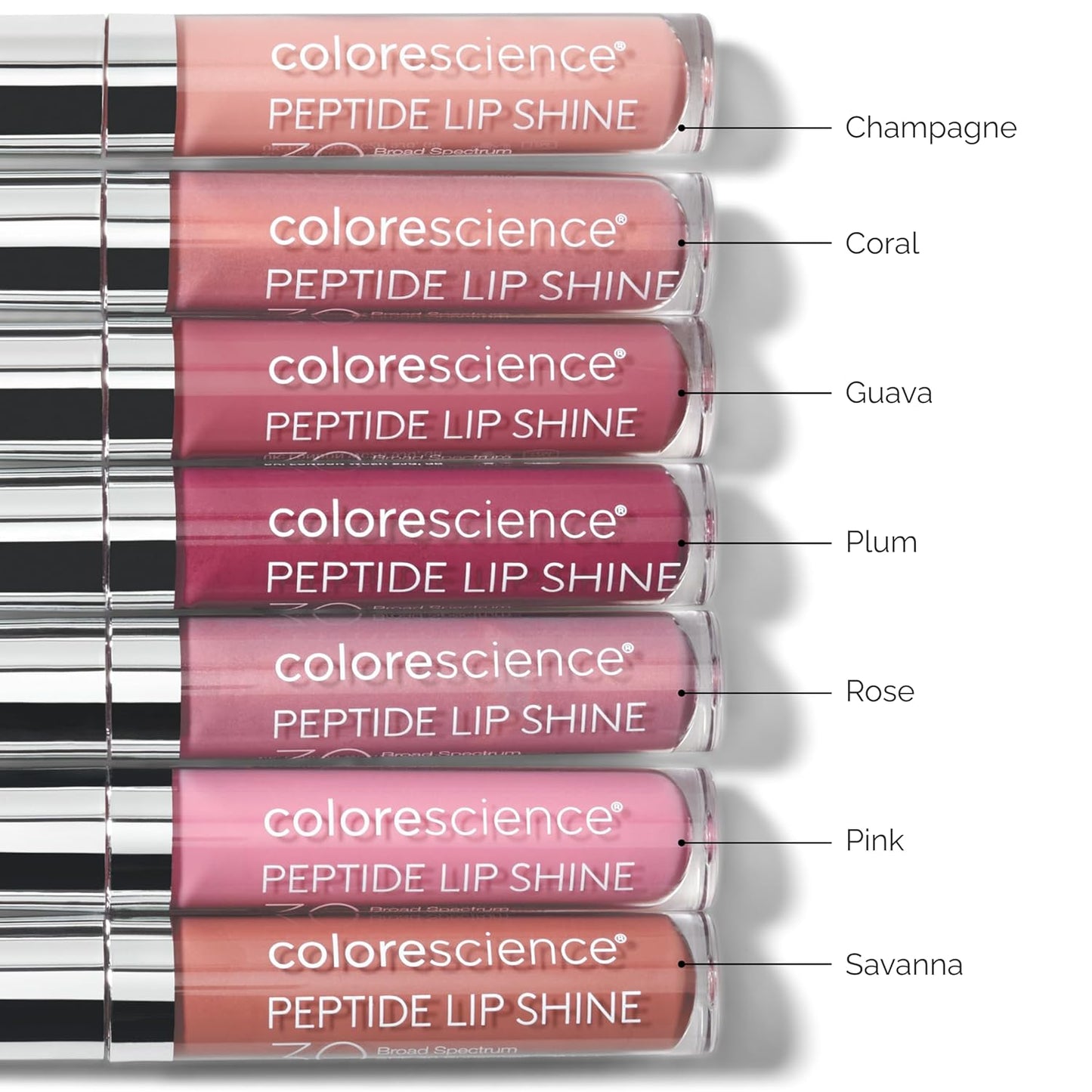 Colorescience Peptide Lip Shine SPF 30, Clinically Proven Peptide formula to plump, hydrate, condition, nourish &amp; defend against free radicals...