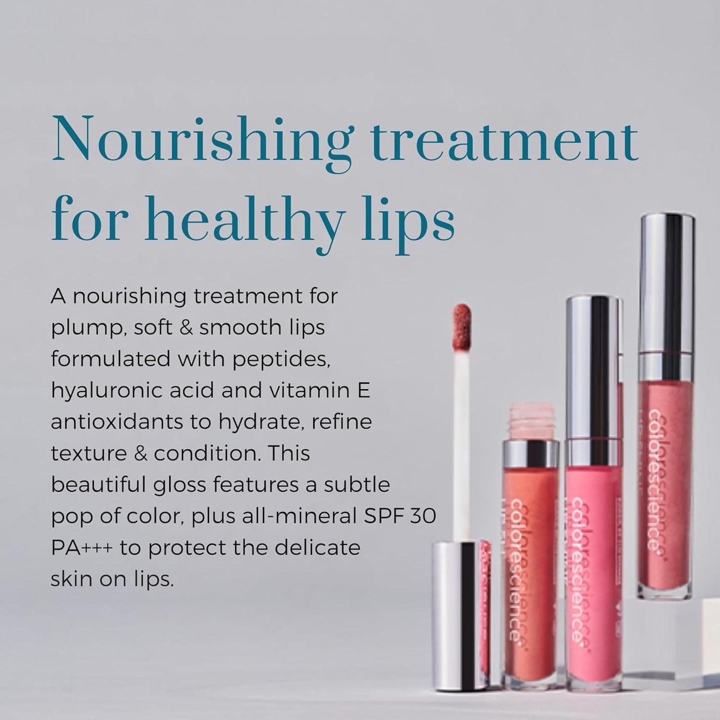 Colorescience Peptide Lip Shine SPF 30, Clinically Proven Peptide formula to plump, hydrate, condition, nourish &amp; defend against free radicals...