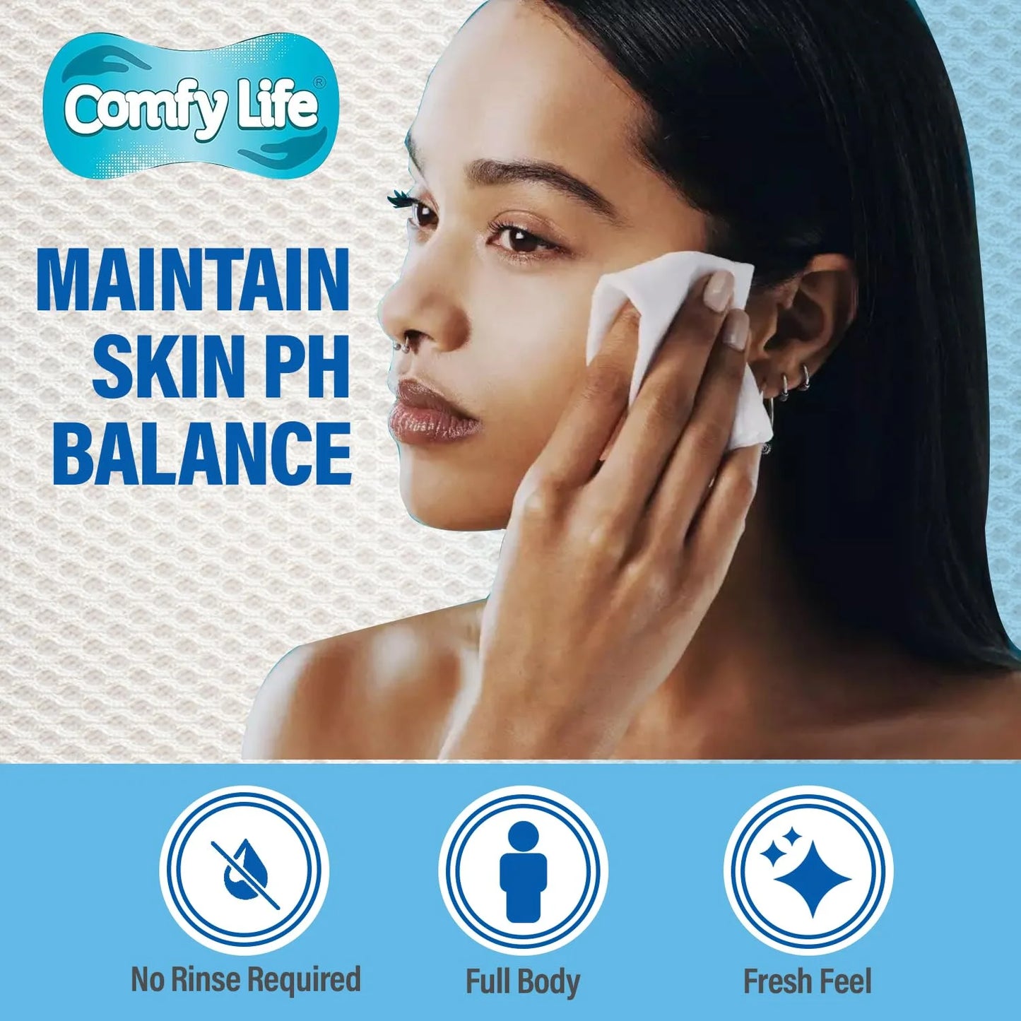 Comfy Life Premium Full Body Cleansing Wet Wipes For Adults