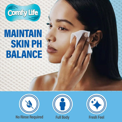 Comfy Life Premium Full Body Cleansing Wet Wipes For Adults