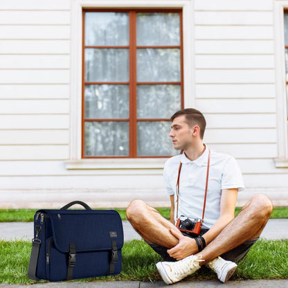 MATEIN Messenger Bag for Men, Satchel Bag 15.6 Inch Laptop Briefcase, Blue