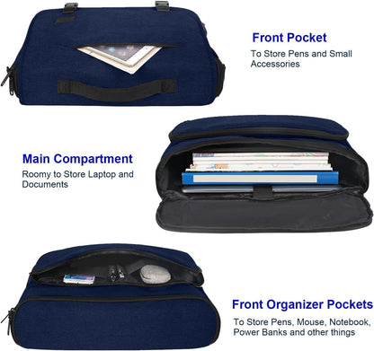 MATEIN Messenger Bag for Men, Satchel Bag 15.6 Inch Laptop Briefcase, Blue