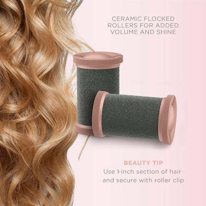 Conair Ceramic 1 1/2-inch Hot Rollers, Super Clips Included, Create Big Bouncy Curls..