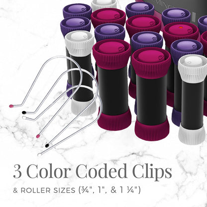 Remington Ionic Conditioning Hot Rollers, 20-Piece Hair Roller Set..