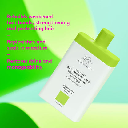 Drunk Elephant Silkamino Conditioning Leave-In Milk - 240 ml/8 fl oz - Silk Amino Acids - Clean Clinical - Cruelty-Free..