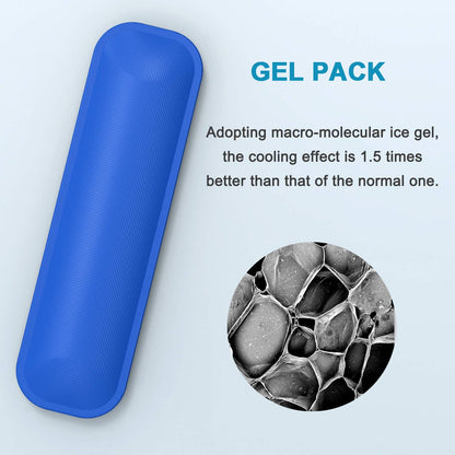 SHBC Compact Insulin Cooler Travel case for Diabetics Carrying On with One Ice Pack Blue..