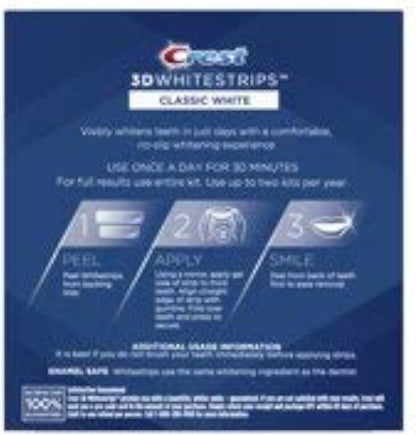 Crest 3D Whitestrips Classic White Teeth Whitening Kit, 10 Treatments 20 Strips, Size - 20 Count (Pack of 1)