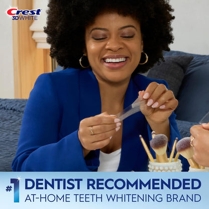 Crest 3D Whitestrips, 1 Week Smile Transformation, Whitestrips 3D White, 14 Treatments (Each with 1 Upper/1 Lower), 28 Strips