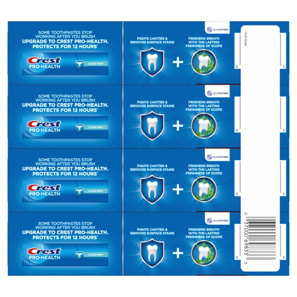 Crest + Scope, Active Fresh, Teeth Whitening Toothpaste for adults, Bad Breath Treatment, Breath Freshner..