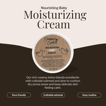 Cristina's Curls Baby Moisturizing Cream – Rich Gentle Hydration For Face and Body