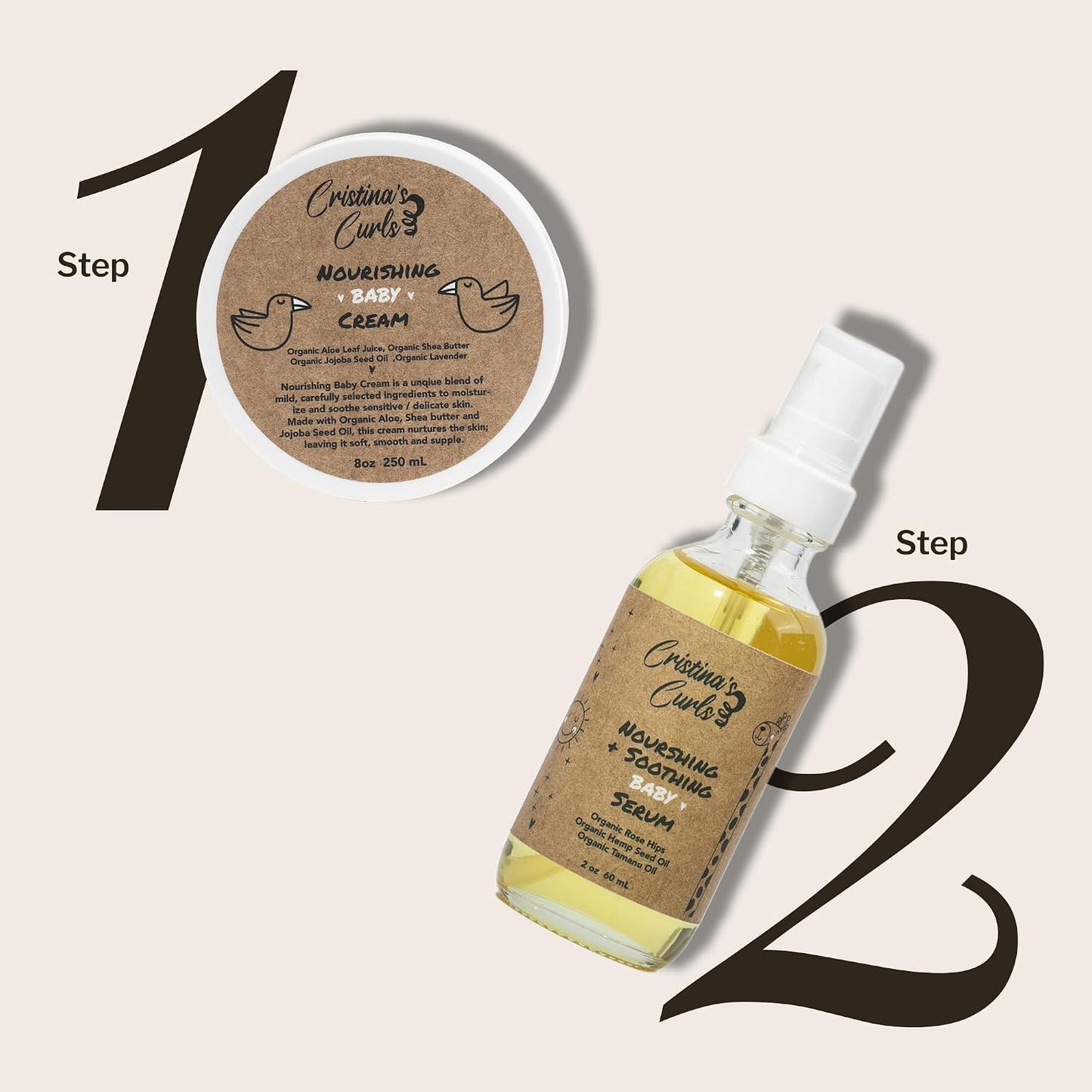 Cristina's Curls Baby Moisturizing Cream – Rich Gentle Hydration For Face and Body