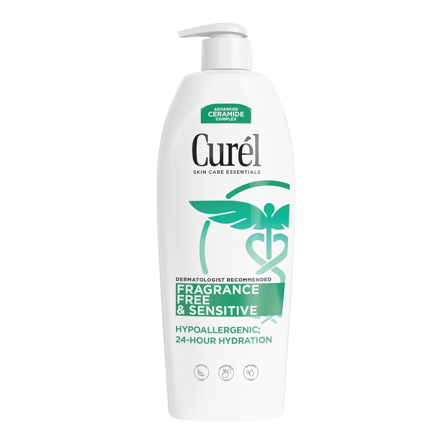 Curel Fragrance Free Comforting Body Lotion, Unscented Dry Skin Moisturizer for Sensitive Skin , with Advanced Ceramide Complex..