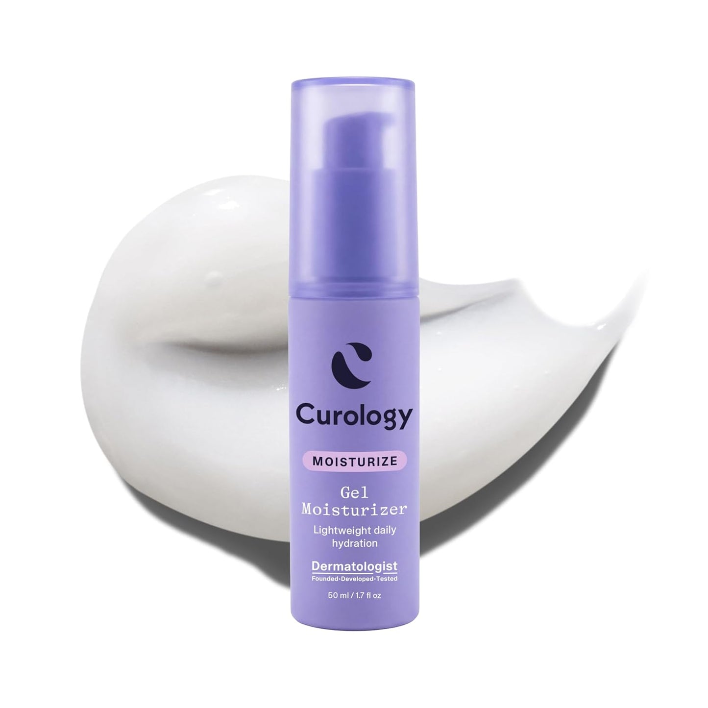 Curology Gel Face Moisturizer, Hyaluronic Acid Lotion for All Skin Types | Lightweight non greasy, glycerin helps reduce fine lines..