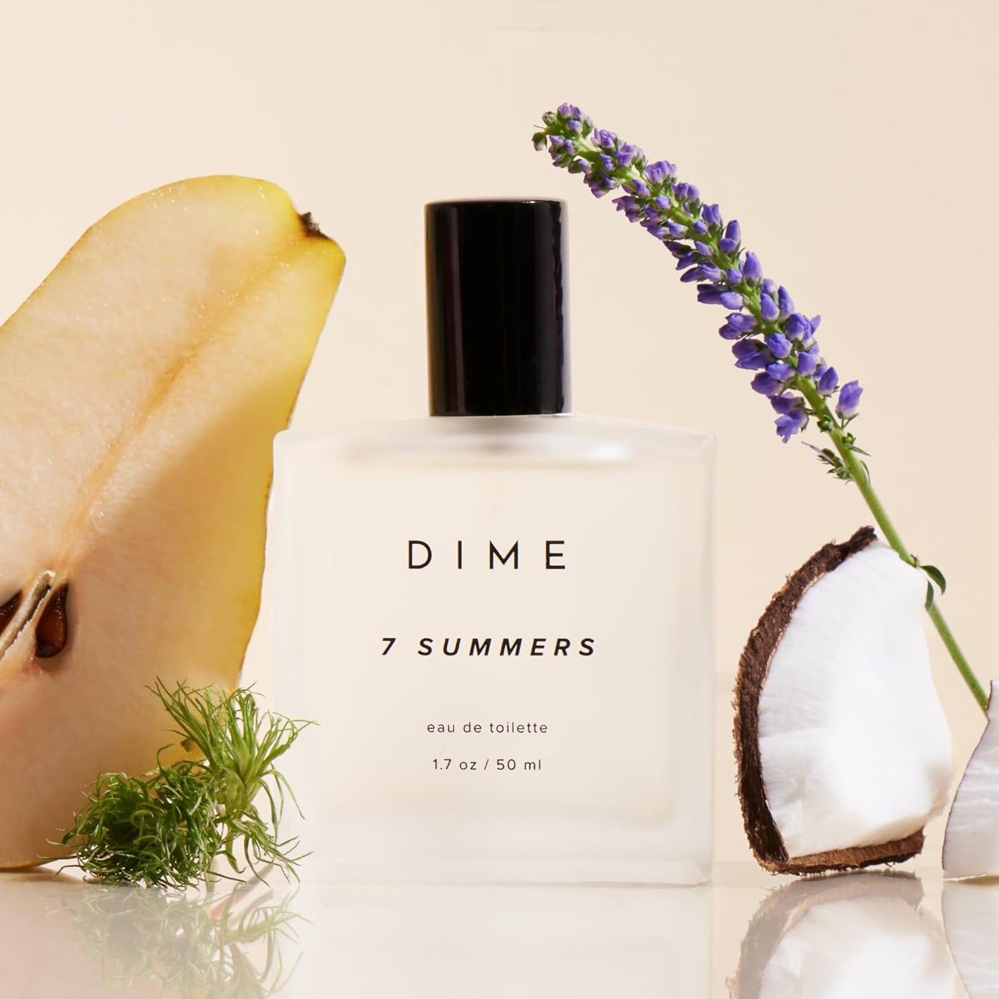 DIME Beauty 7 Summers Perfume for Women - Sweet Floral Eau de Toilette with Bergamot, Vanilla Orchid and Coconut..