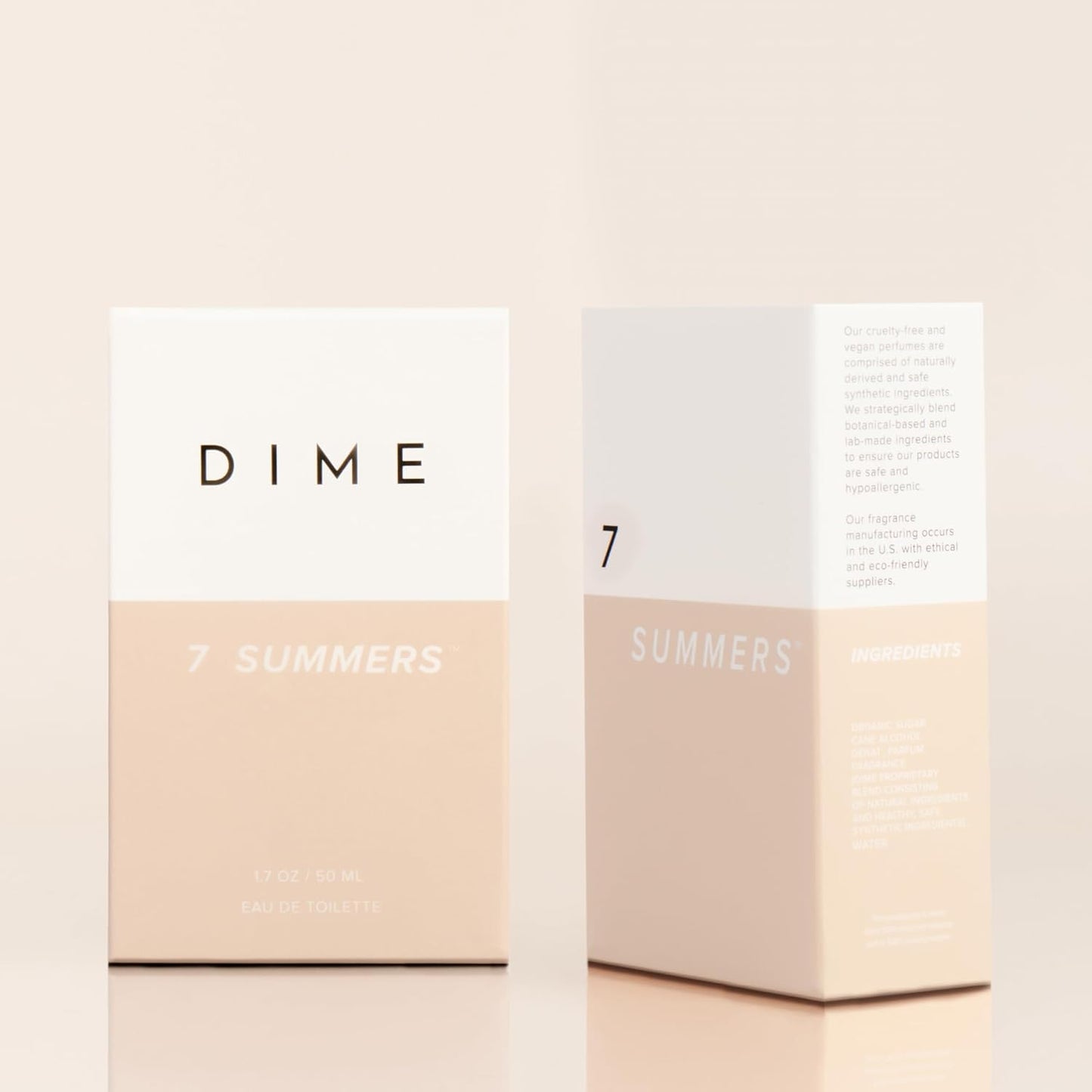 DIME Beauty 7 Summers Perfume for Women - Sweet Floral Eau de Toilette with Bergamot, Vanilla Orchid and Coconut..
