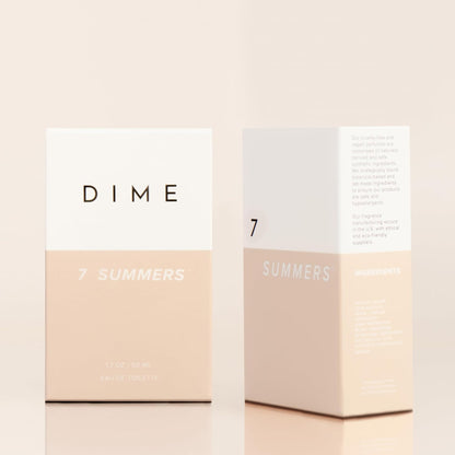 DIME Beauty 7 Summers Perfume for Women - Sweet Floral Eau de Toilette with Bergamot, Vanilla Orchid and Coconut..