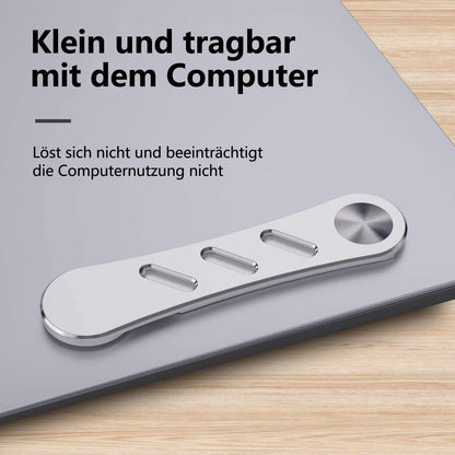 DK177 Magnetic Phone Holder, Laptop or Desktop Monitor Side Mount Phone Holder, Silver..