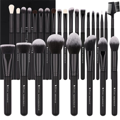 DUcare Professional Makeup Brushes Set 27Pcs | Makeup Brush Set Premium Synthetic Kabuki Foundation Blending..