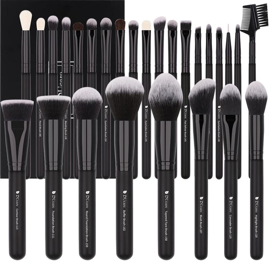 DUcare Professional Makeup Brushes Set 27Pcs | Makeup Brush Set Premium Synthetic Kabuki Foundation Blending..