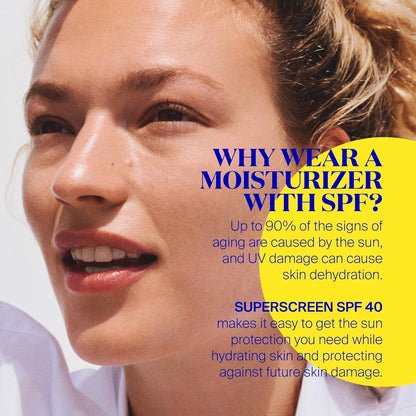 Supergoop! Superscreen - 1.7 fl oz - SPF 40 PA+++ Hydrating Daily Moisturizer Sunscreen..