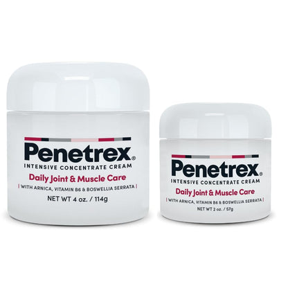 Penetrex Daily Joint & Muscle Care Pack | Arnica, B6 & MSM (2oz & 4oz Jars)..