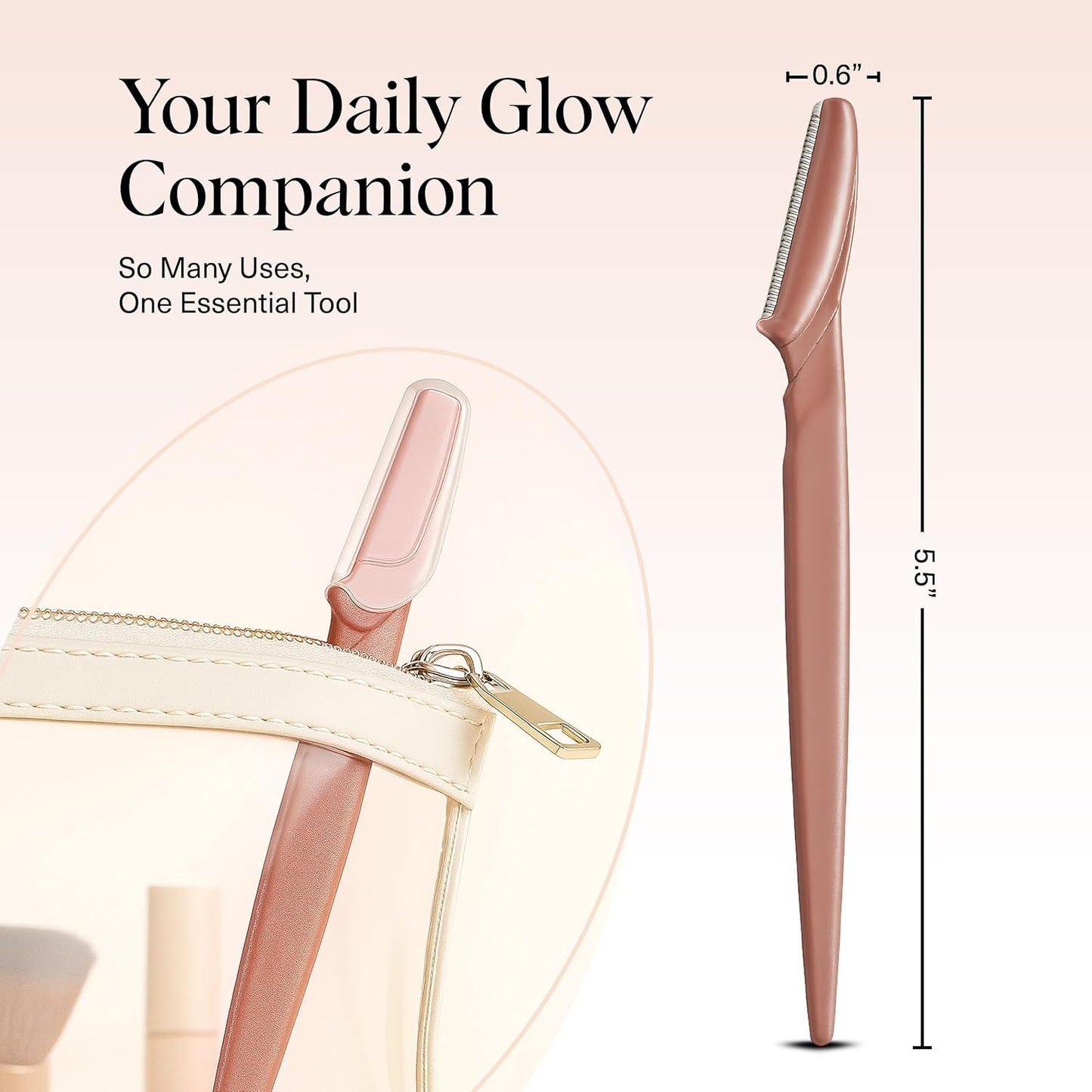 Kitsch Dermaplane Razor for Women Face – Face Razors for Women & Men, Eye Brow Razors & Face Shaver..