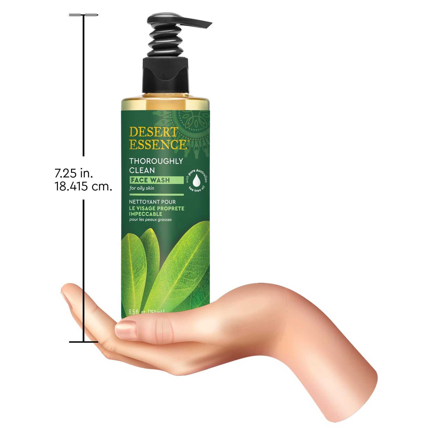 Desert Essence Thoroughly Clean Face Wash, Tea Tree Oil, 8.5 fl oz | Removes excess oil and impurities without over-drying..
