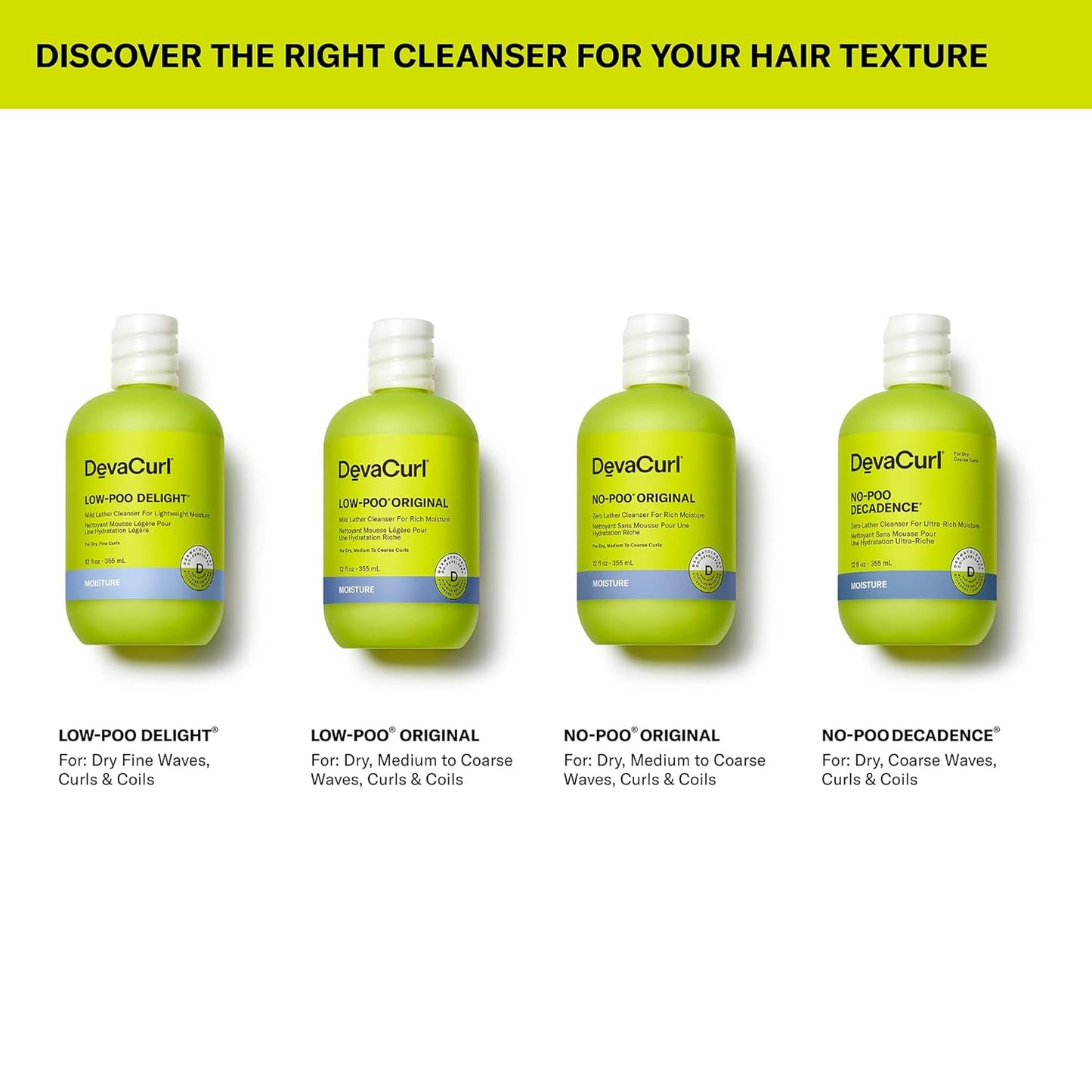 DevaCurl No-Poo Original Non-Lathering Cleanser for Rich Moisture | Non-Stripping | Hydrates Curls | All Curl Types