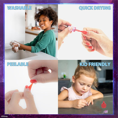 Disney Frozen Kids Lip Gloss and Nail Polish Set Kids Makeup Set Age 3+ | Perfect for princess dress-up..