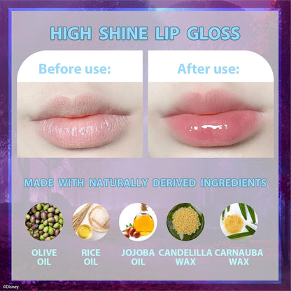 Disney Frozen Kids Lip Gloss and Nail Polish Set Kids Makeup Set Age 3+ | Perfect for princess dress-up..