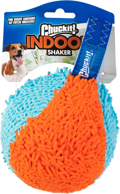 Indoor Fetch Shaker for Dogs - Interactive Dog Toys for Boredom, 7.75 Inch, Orange and Blue