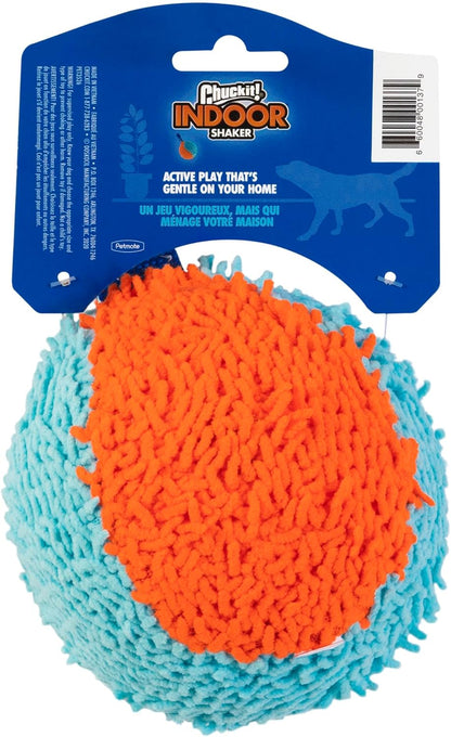 Indoor Fetch Shaker for Dogs - Interactive Dog Toys for Boredom, 7.75 Inch, Orange and Blue