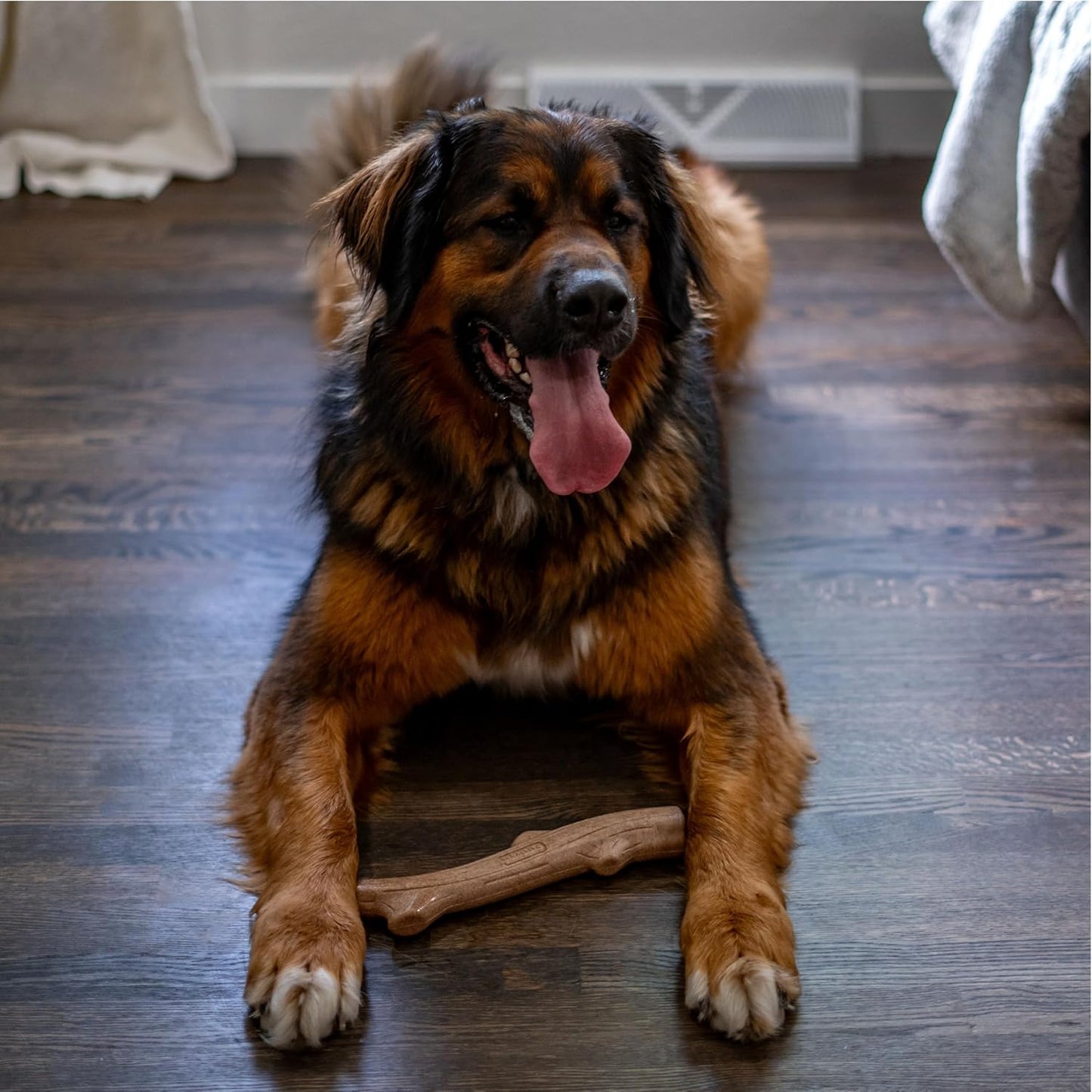 Pupstages Super Dogwood Dog Chew Toy, Made in the USA, Real-Wood Blend, NaturalWood Flavor &amp; Texture