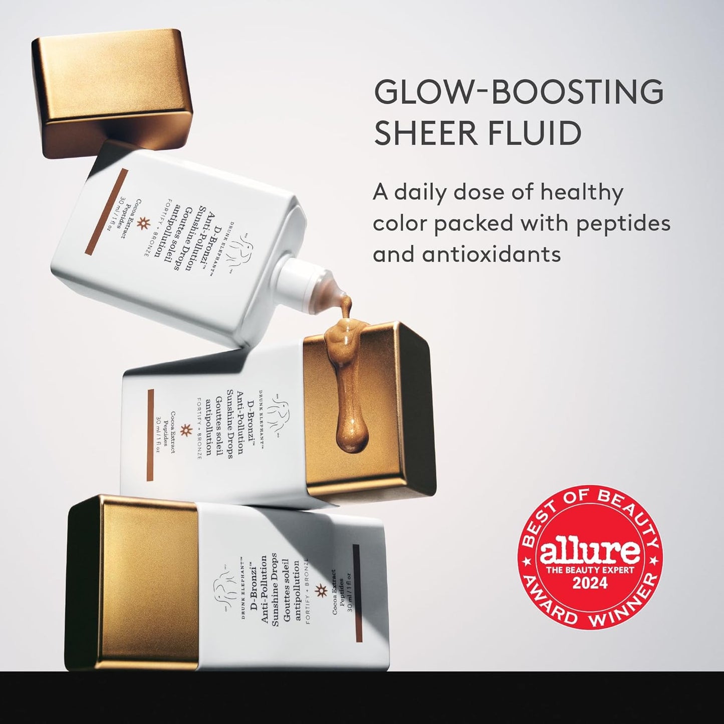 Drunk Elephant D-Bronzi Sunshine Drops - Bronzing Color Serum Drops - Clean Clinical Skincare - Cruelty-Free..