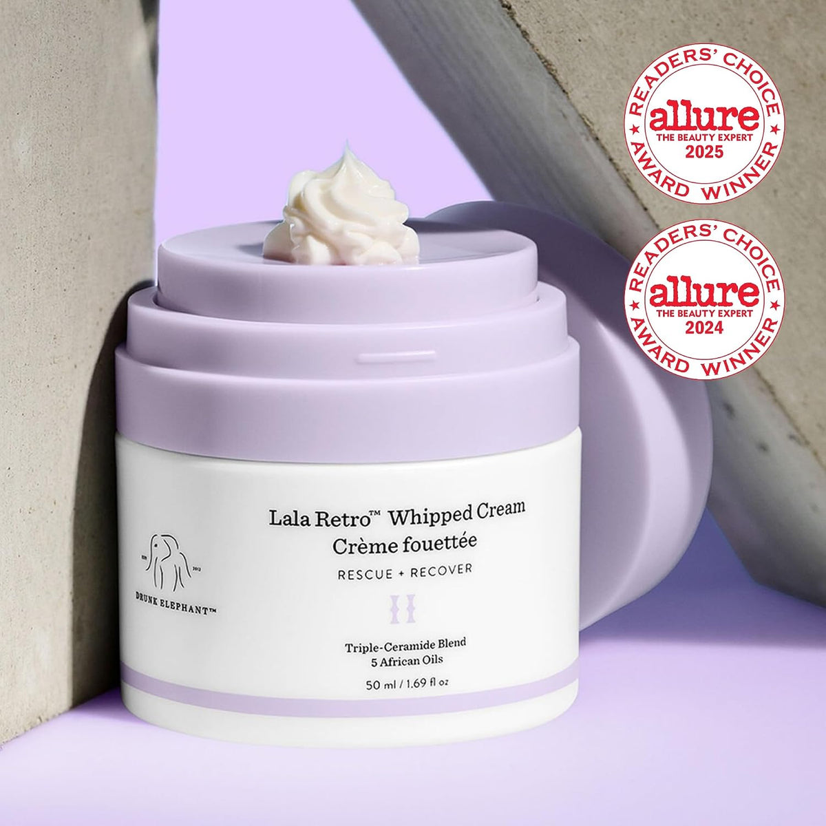 Drunk Elephant Lala Retro Whipped Cream - Ceramide Moisturizer