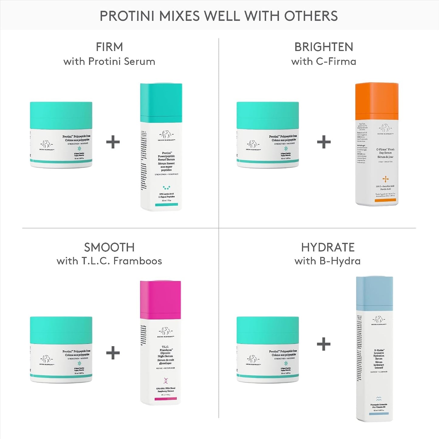 Drunk Elephant Protini Polypeptide Cream - Firming Moisturizer - Clean Clinical Skincare..