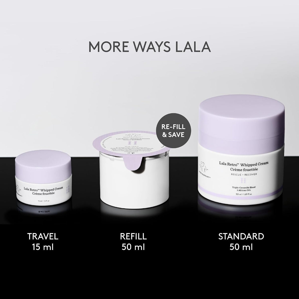 Drunk Elephant Lala Retro Whipped Cream - Ceramide Moisturizer
