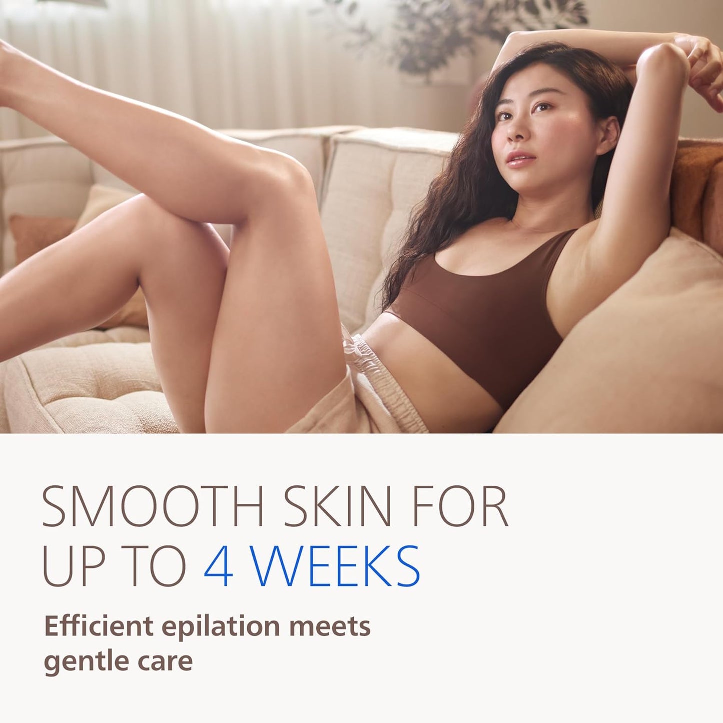 Philips Epilator Series 8000 - Cordless Wet and Dry Electric Epilator, Hair Removal for Legs and Body..