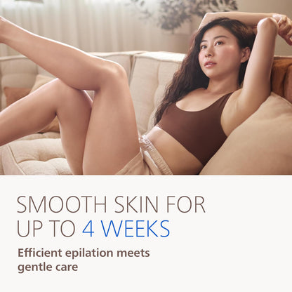 Philips Epilator Series 8000 - Cordless Wet and Dry Electric Epilator, Hair Removal for Legs and Body..