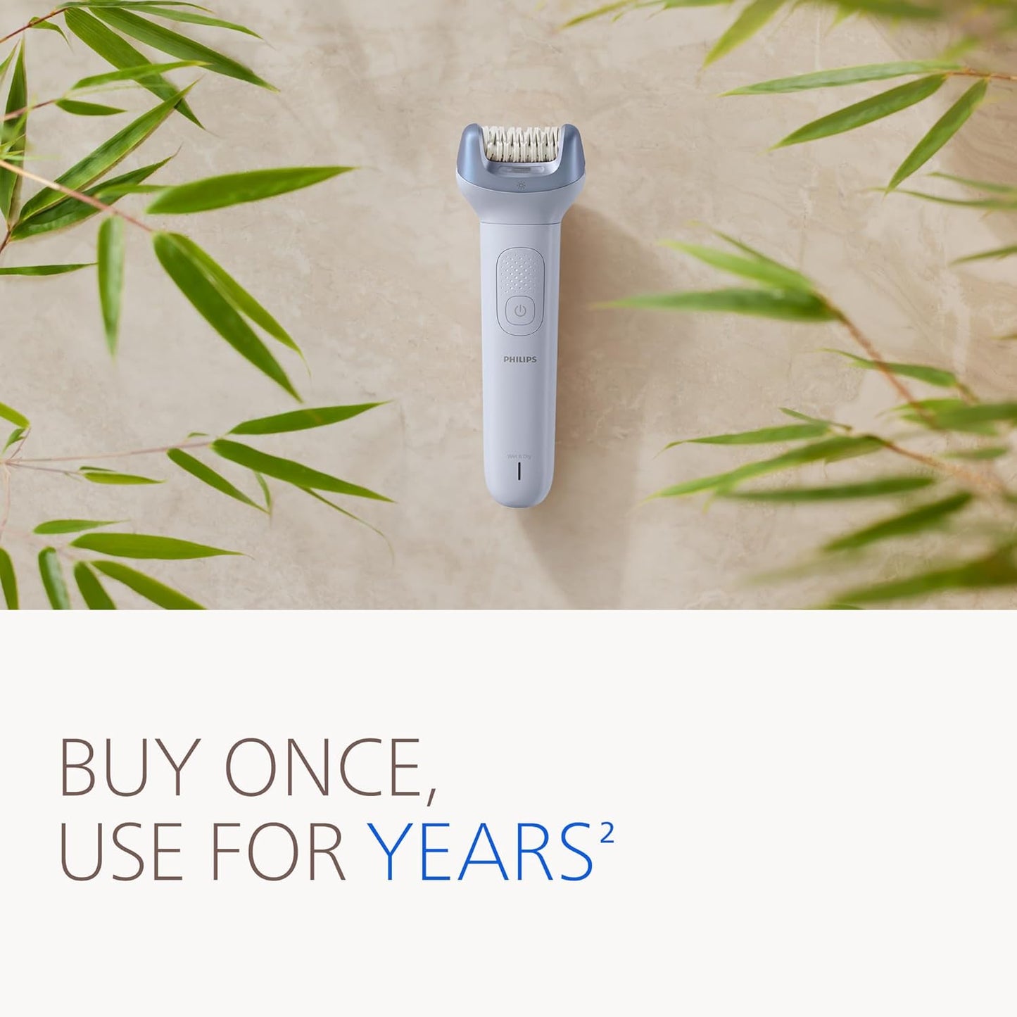 Philips Epilator Series 8000 - Cordless Wet and Dry Electric Epilator, Hair Removal for Legs and Body..