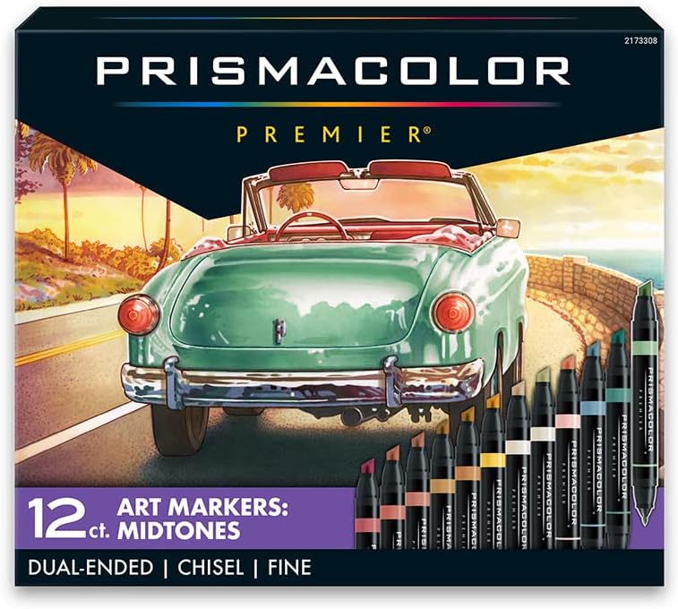Premier Dual-Ended Art Markers-12 Count