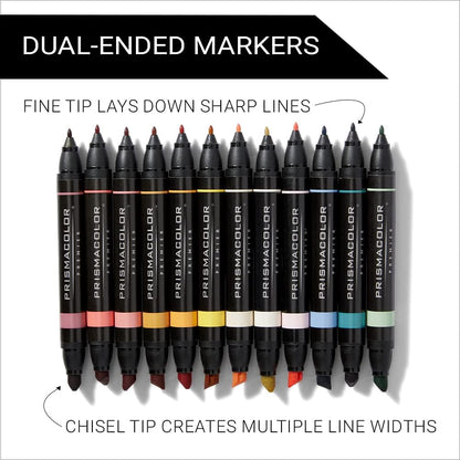 Premier Dual-Ended Art Markers-12 Count