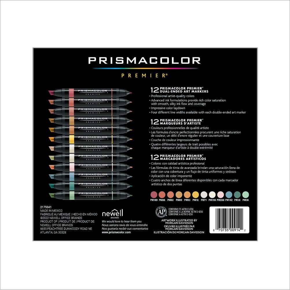 Premier Dual-Ended Art Markers-12 Count