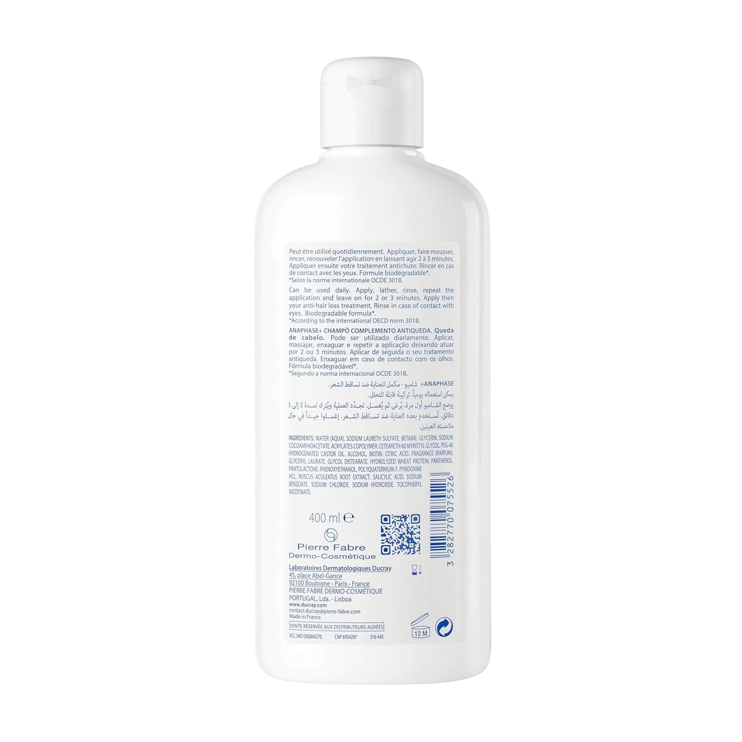 Ducray Anaphase+ Shampoo, 13.5 fl. oz.