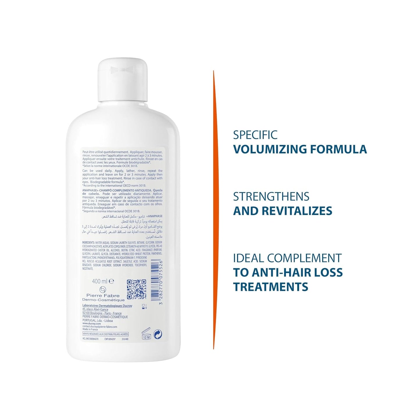Ducray Anaphase+ Shampoo, 13.5 fl. oz.