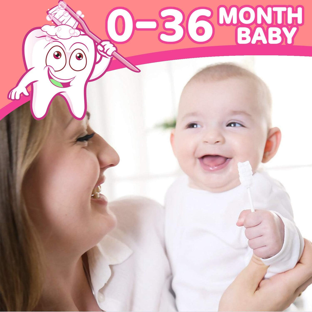62PCS Baby Tongue Cleaner, Oral Cleaner Newborn Baby Tooth Brush