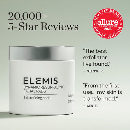ELEMIS Dynamic Resurfacing Facial Pads, Gentle Textured Treatment