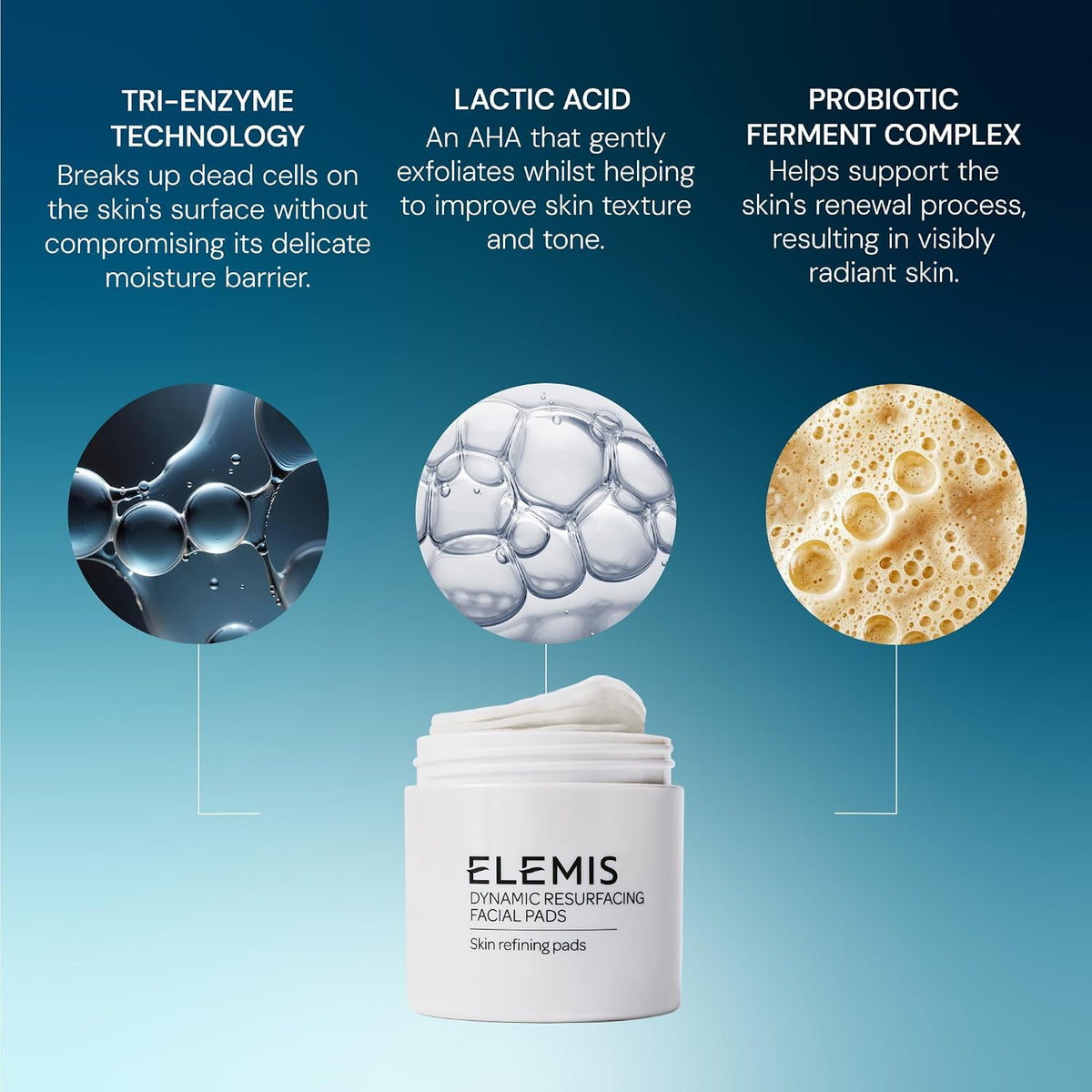 ELEMIS Dynamic Resurfacing Facial Pads, Gentle Textured Treatment