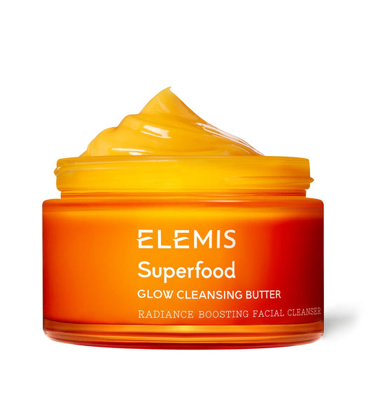 ELEMISSuperfood AHA Glow Cleansing Butter, Daily Facial Cleanser/Mask Removes Makeup